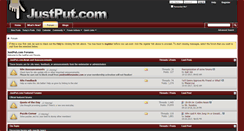 Desktop Screenshot of justput.com