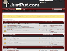 Tablet Screenshot of justput.com